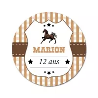 sticker rond Country