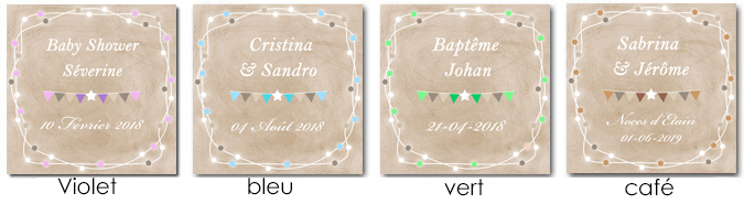 sticker Guirlande Lumignons