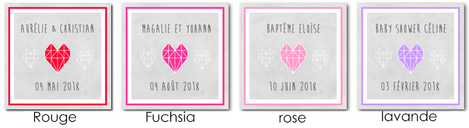 Sticker Coeur Géométrique