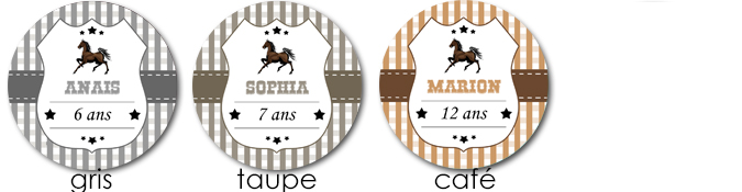 Sticker country rond