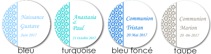 sticker Fleurs rond