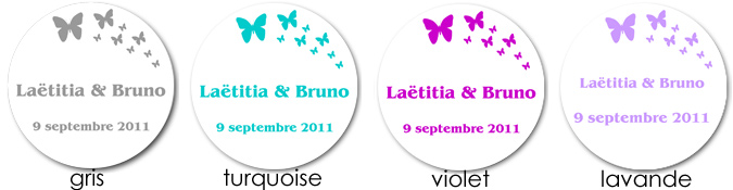 sticker modèle papillons