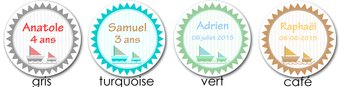 sticker modèle Petits Navires