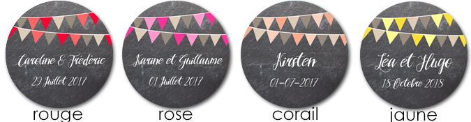Sticker ardoise rond
