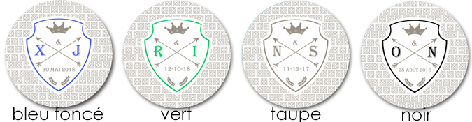 Sticker Ecusson rond