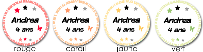 sticker modèle étoiles