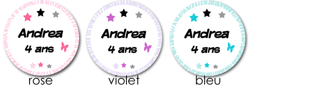 sticker modèle étoiles