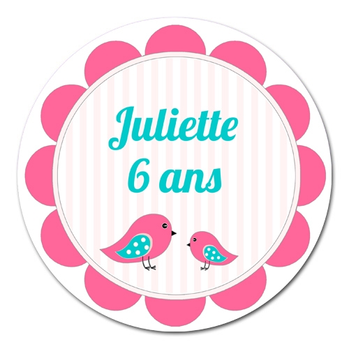sticker rond Birds