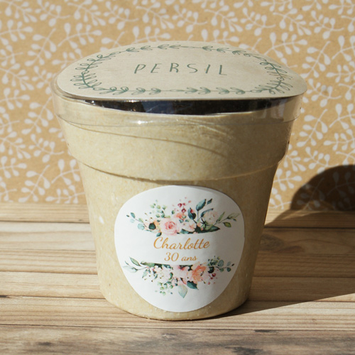 Pot de graines personnalisé