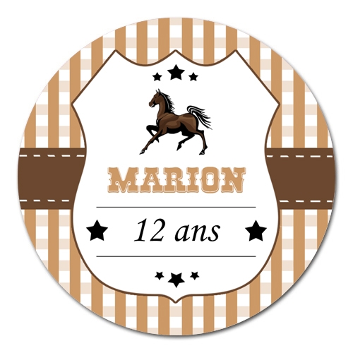 sticker rond Country