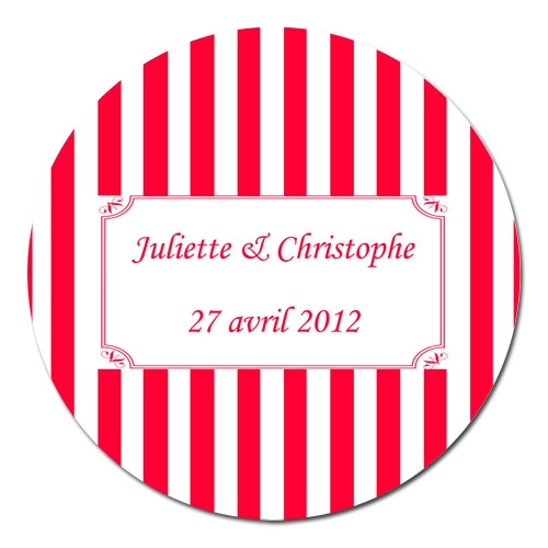 sticker rond RAYURES