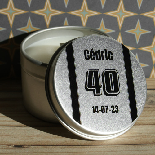 Bougie personnalisée Anniversaire