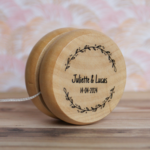 Yoyo bois personnalisé mariage