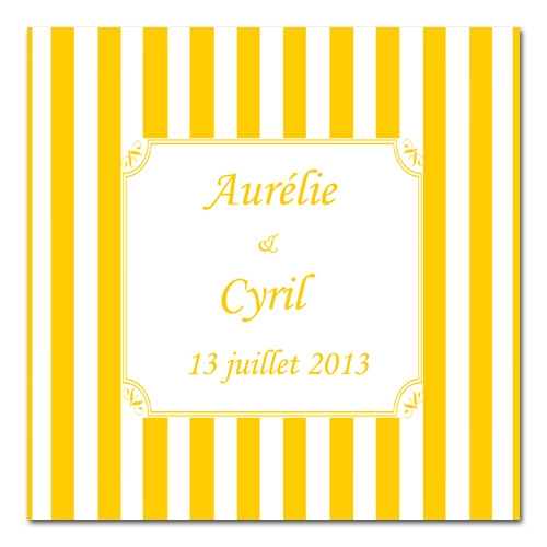 sticker carré RAYURES