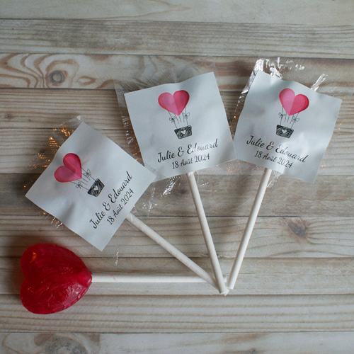 sucette coeur mariage