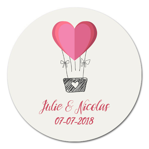 sticker rond Love in the air