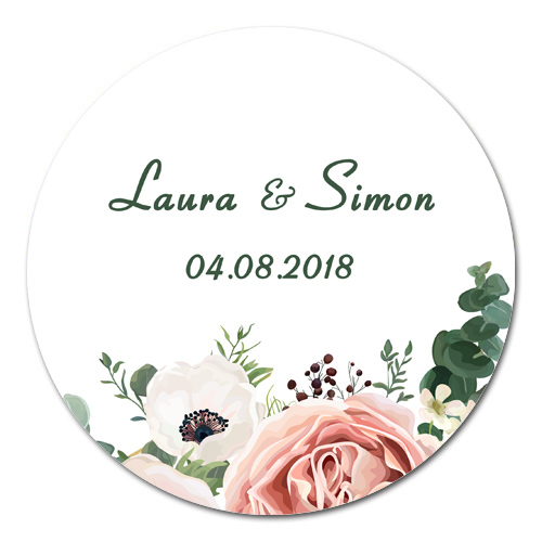 sticker rond Bucolique