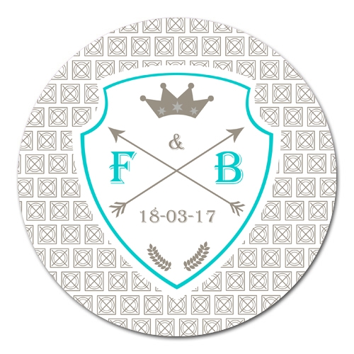 sticker rond Ecusson
